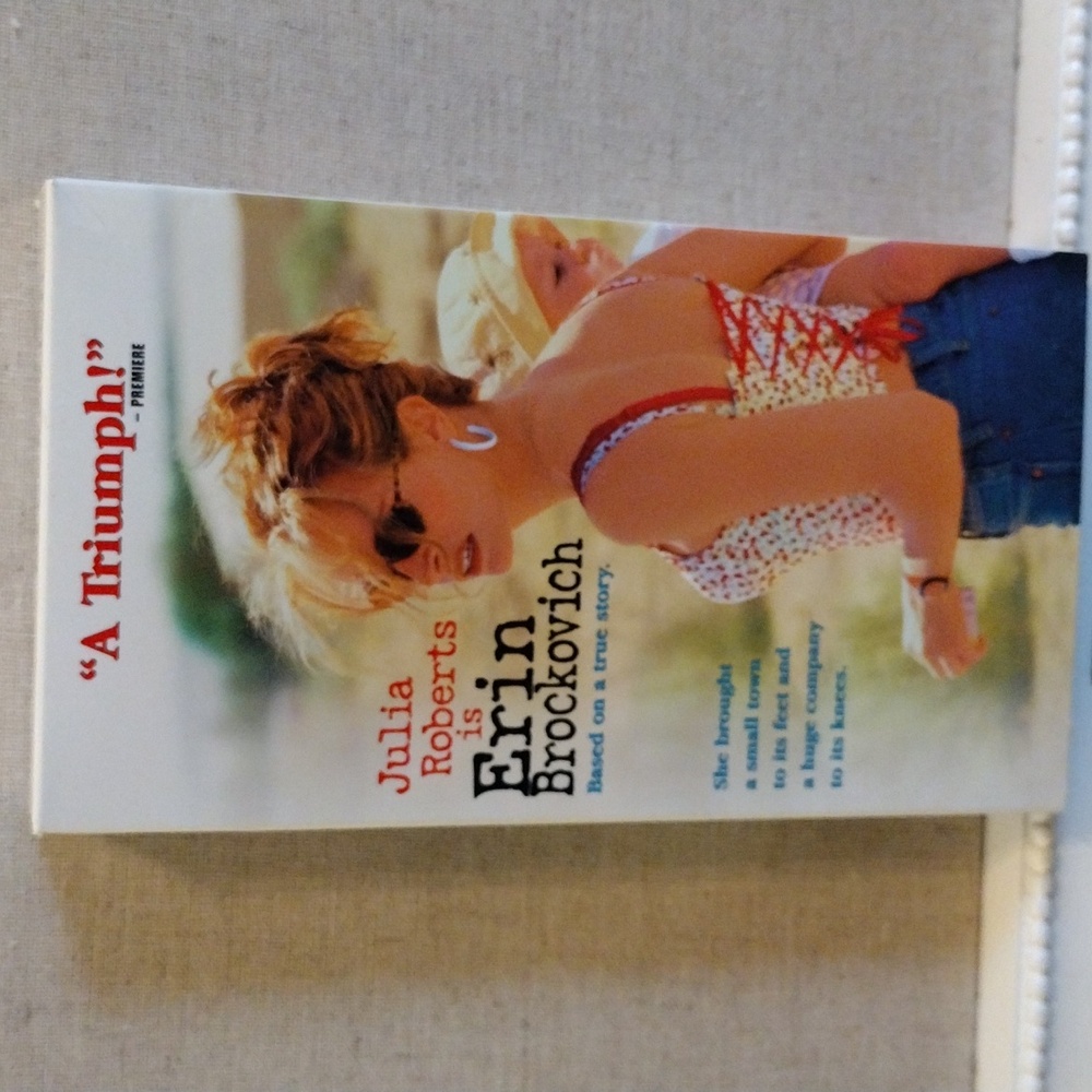 Erin Brockovich VHS movie.